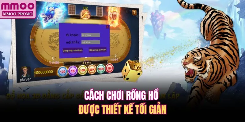 Cách chơi rồng hổ được thiết kế tối giản